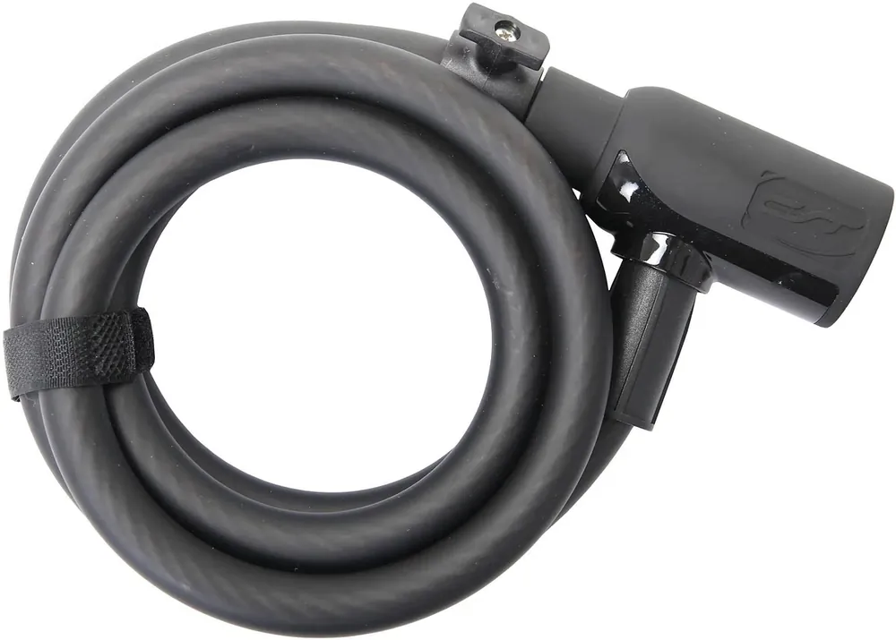 CONTEC Spiralkabelschloss PowerLoc schwarz Echt