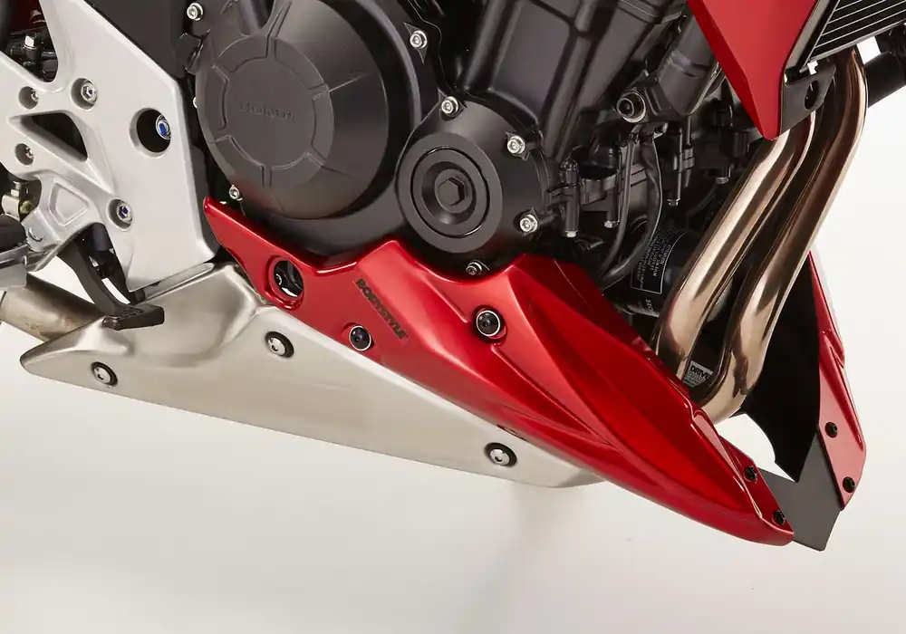 Jetzt Kaufen BODYSTYLE Sportsline Bugspoiler ABS Kunststoff rot für HONDA CB500F, CB500X
