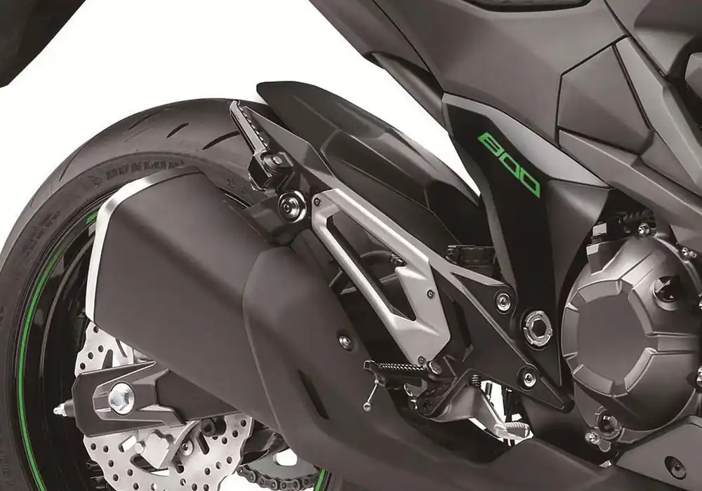 Highlight BODYSTYLE Hinterradabdeckungsverlängerung ABS Kunststoff schwarz-matt für KAWASAKI Z800, Z800e