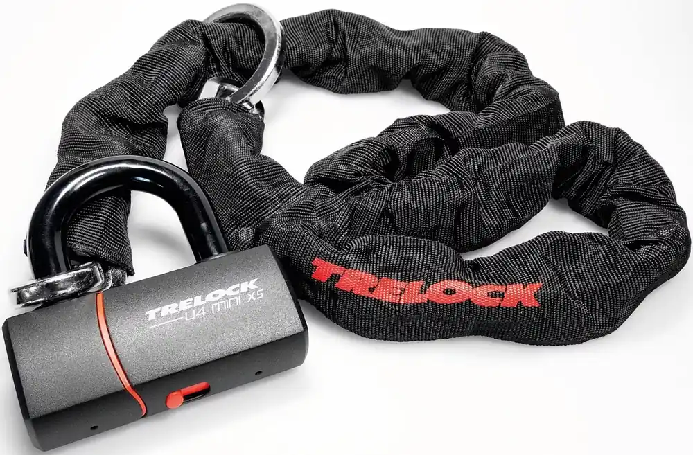 Trelock Kettenschloss LC 680 110 cm schwarz, rot Online Kaufen