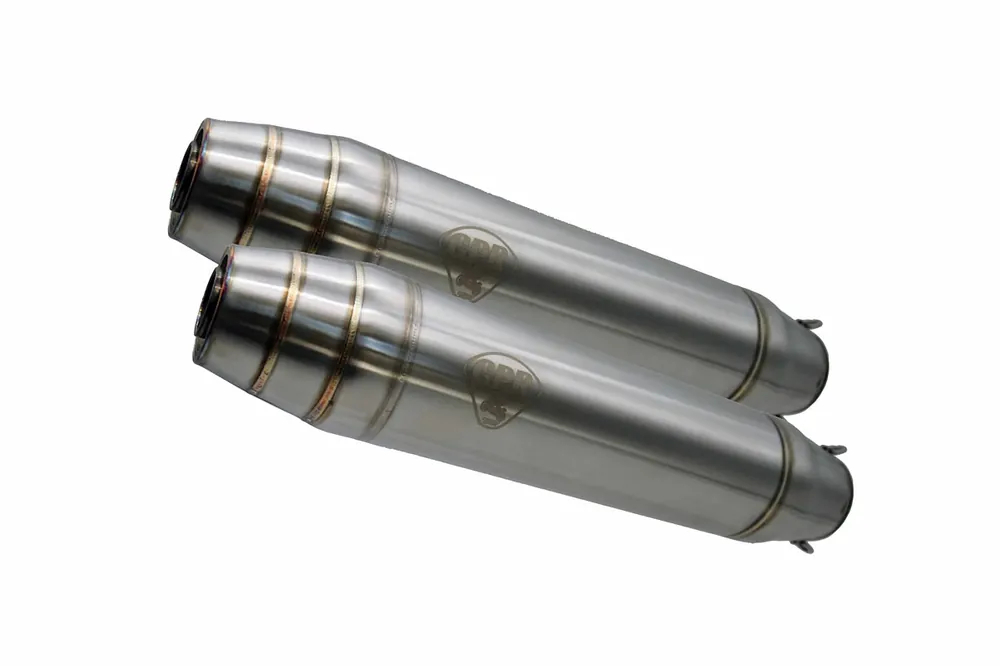 GPR Endschalldämpfer BMW R 80 Gs 1980/1987 Double univ. EC-Approv. Silencer w/o link pipes Deepto Schnäppchen