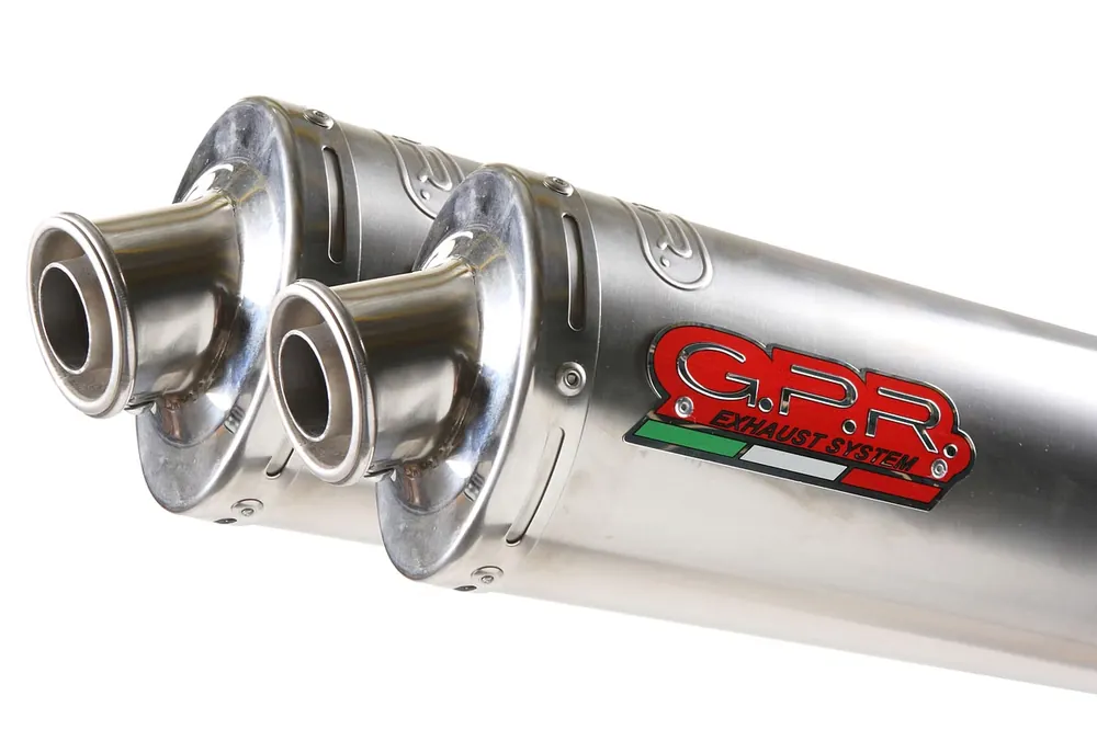 Direktkauf GPR Endschalldämpfer Ducati MonsTEr S2R 800 2004/07 Pair EC-Approv. slip-on exhaust Inox Tondo /