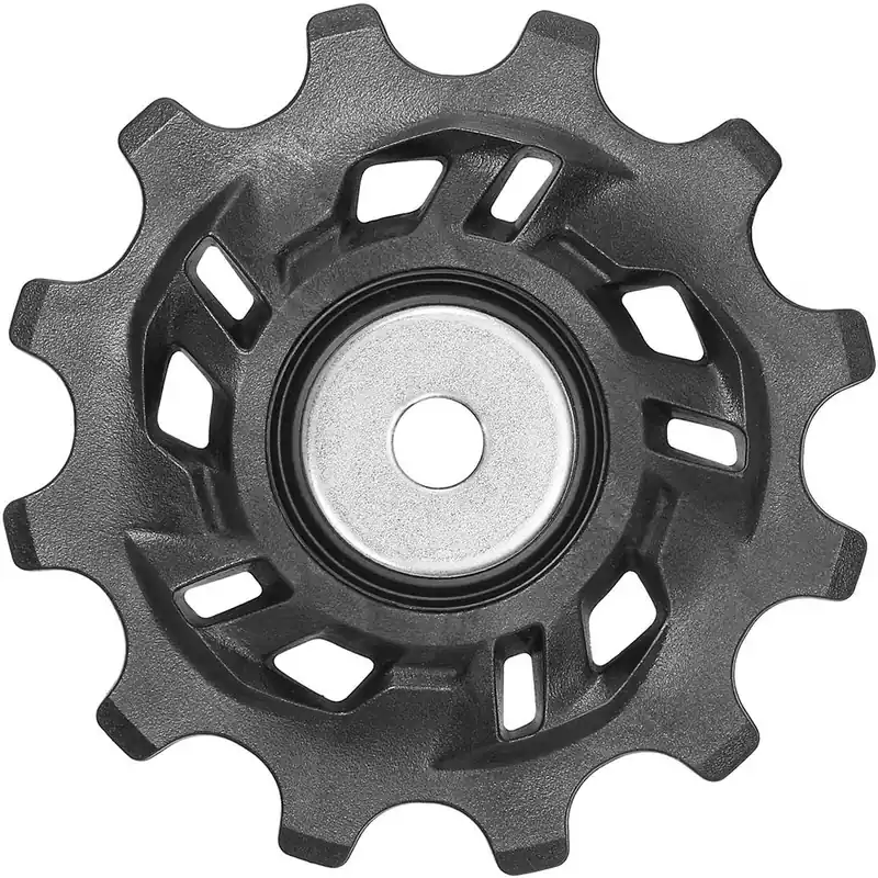 Sunrace Schaltrolle 12 Zähne schwarz-silber Zertifiziert