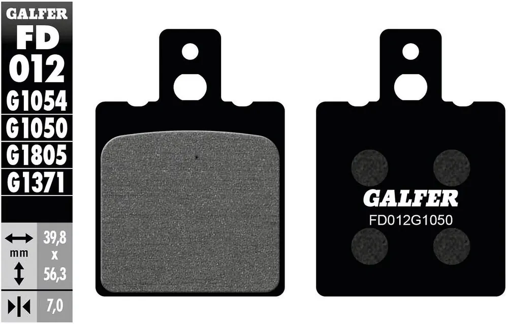 Galfer Bremsbelag G1050 - Organisch Scooter, Bremsbelag "FD012" Satz Aktuell