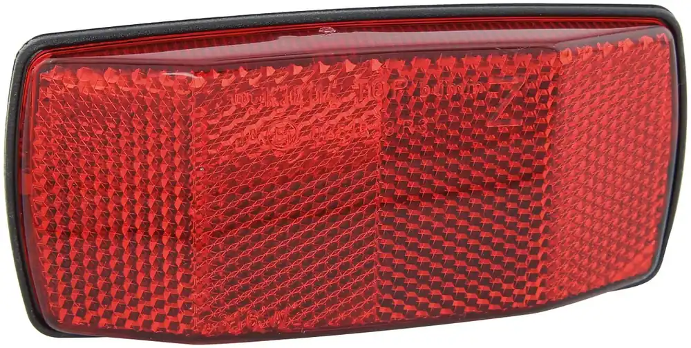 Zertifiziert Busch + Müller Rückstrahler Gepäckträger 50/80 mm rot
