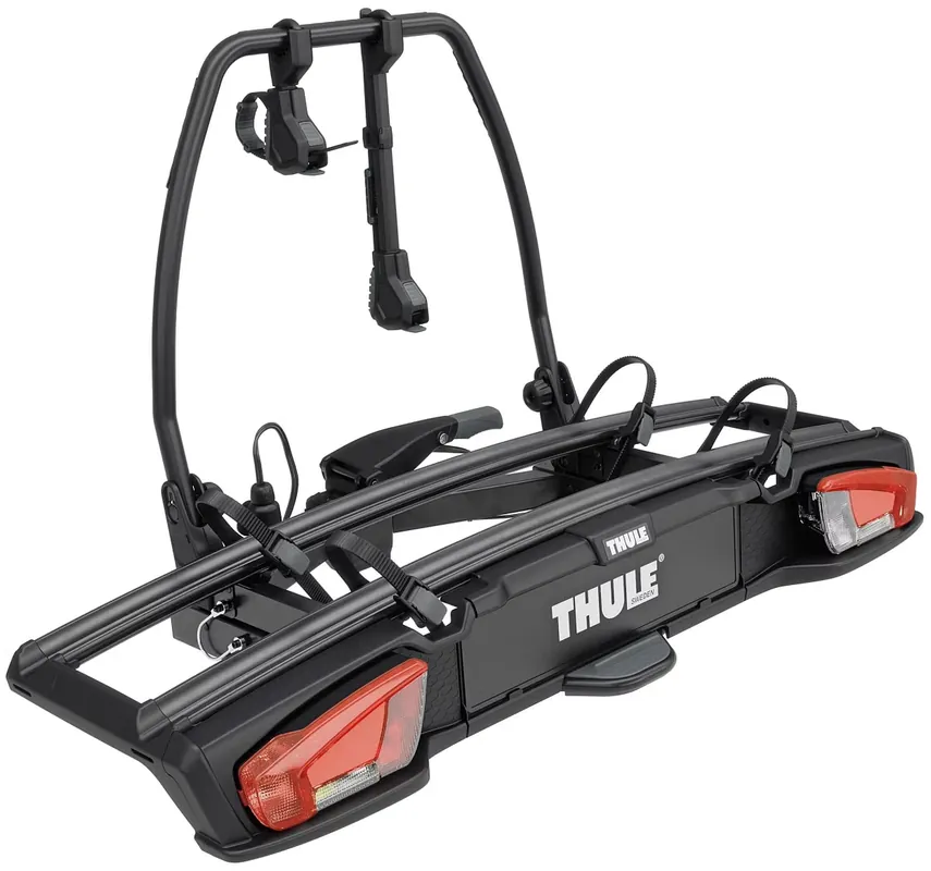 Thule Heckträger VeloSpace 3 schwarz für 2 Fahrräder, Abklappwinkel von 50 ° Finale Aktion