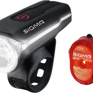Sigma Sport Leuchten-Set Aura 60 / Nugget II schwarz Wochenendangebot