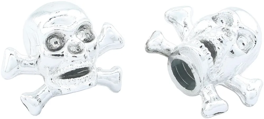 Beliebt CONTEC Ventilkappe Valve.Caps Schraderventil silber chrom Skull &, Bones