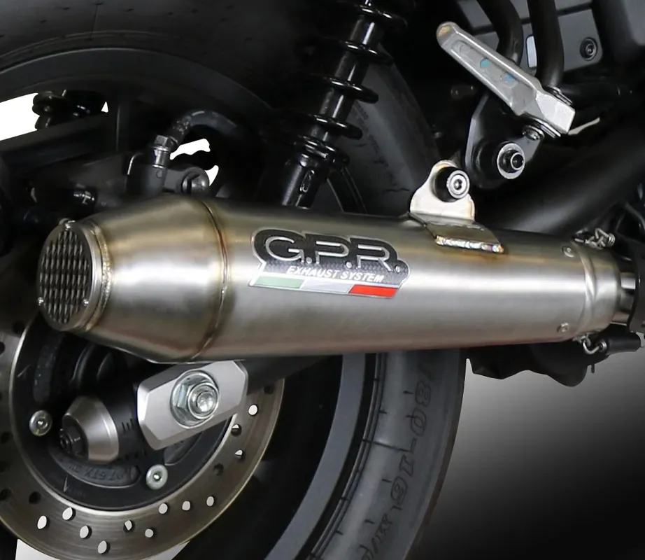 GPR Endschalldämpfer Honda Cmx 500 Rebel 2018/20 e4 EC-Approv. slip-on exhaust Ultracone Sonderangebot