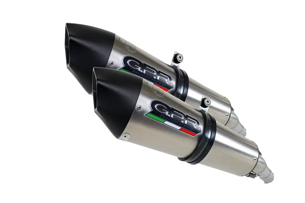 GPR Endschalldämpfer Kawasaki Z 1000 2010/13 Pair EC-Approv. slip-on exhaust Gpe Ann. Titaium Preis Gesenkt