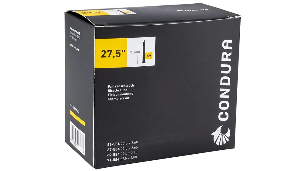 Condura Schlauch 27,5 Zoll Sclaverandventil 40 mm schwarz 66-584 27,5 x 2,60 Sofort Bestellen