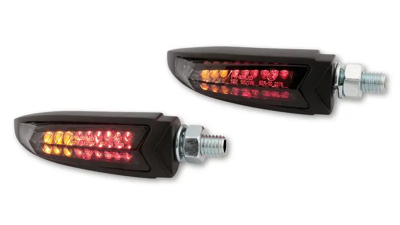 HIGHSIDER pro Arc LED Rück-, Bremslicht, Blinker 3in1 Schwarz/Getönt E-Geprüft (Paar) Sale