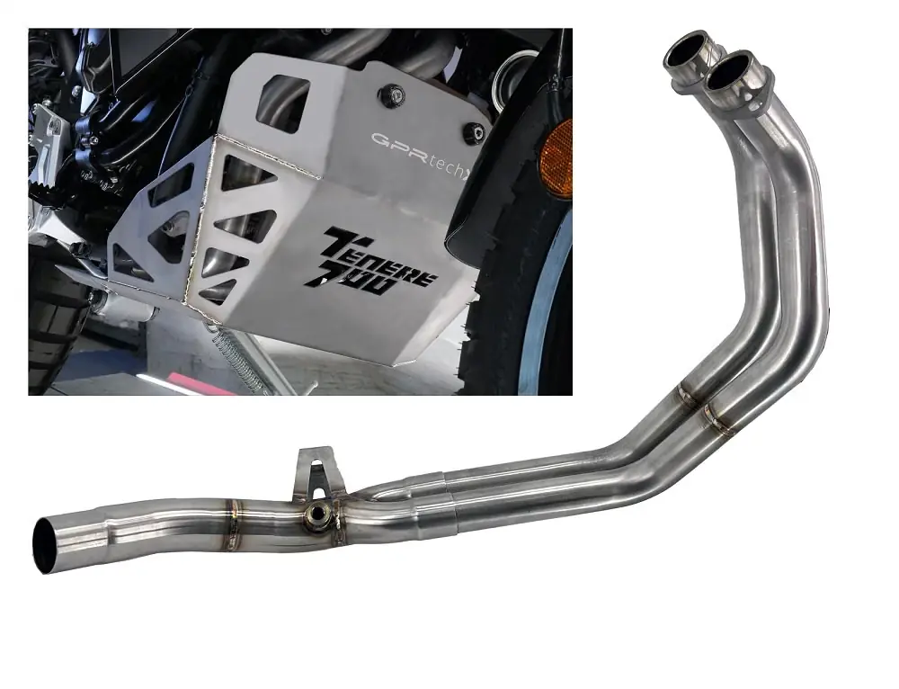 GPR Mittelrohre Yamaha TEnere 700 2021/2024 e5 Decatalizzatore + Paracoppa Titanio DEPAR Mega-Angebot