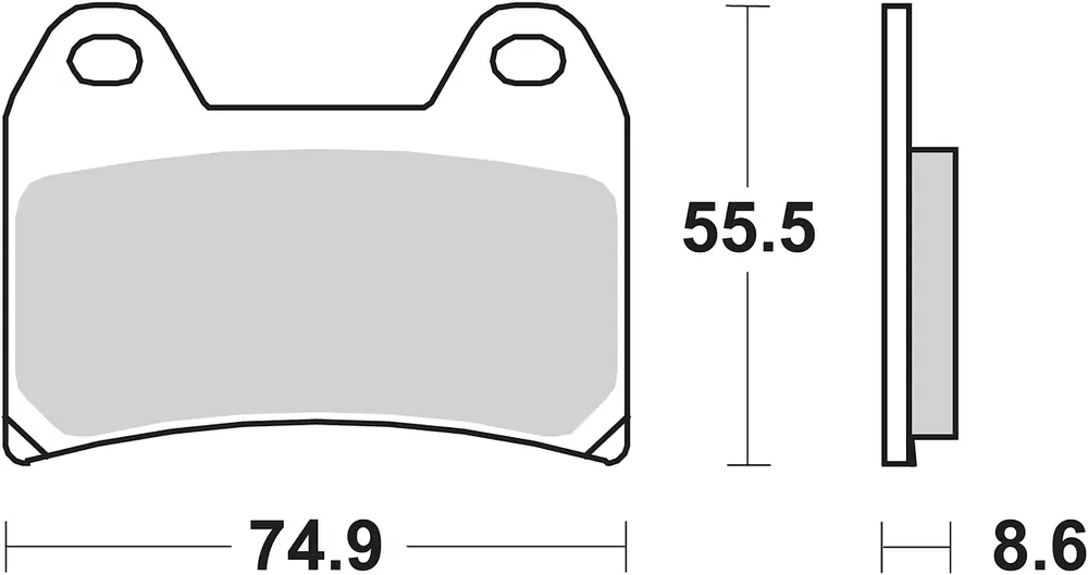 SBS Bremsbelag 706DS-2 Road Racing Endurance (weicher Biss) Online Kaufen