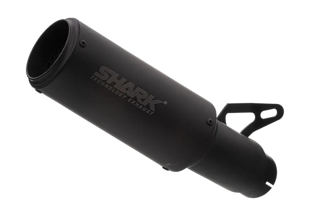 Beliebt Shark Performance SLIP-ON Edelstahl beschichtet schwarz-matt RCT für HUSQVARNA Svartpilen 125,Svartpilen 401,Vitpilen 401 EURO5