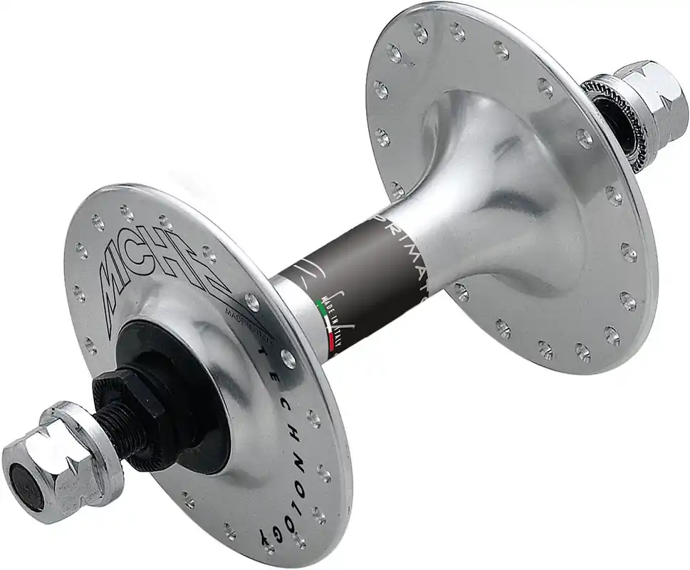 Zertifiziert Miche Vorderradnabe Pista 32 Loch silber