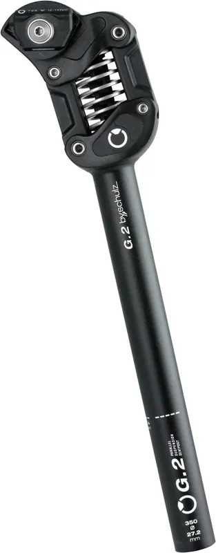 Aktuell by,schulz Parallelogramm-Federsattelstütze G.2 ST 34,9 mm schwarz 560 extra hard (125-150 kg)