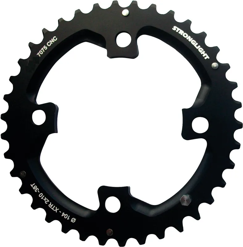 Stronglight Kettenblatt HT3 38 Zähne außen schwarz Expressversand