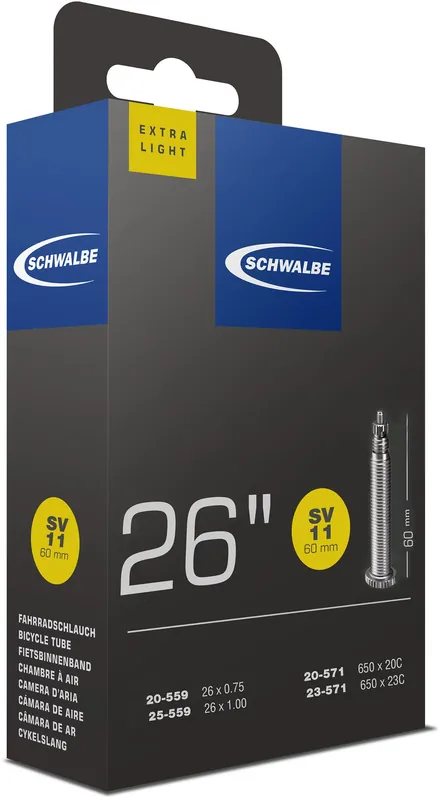 Mega-Angebot Schwalbe Schlauch Nr. 11 Extralight 26 Zoll schwarz
