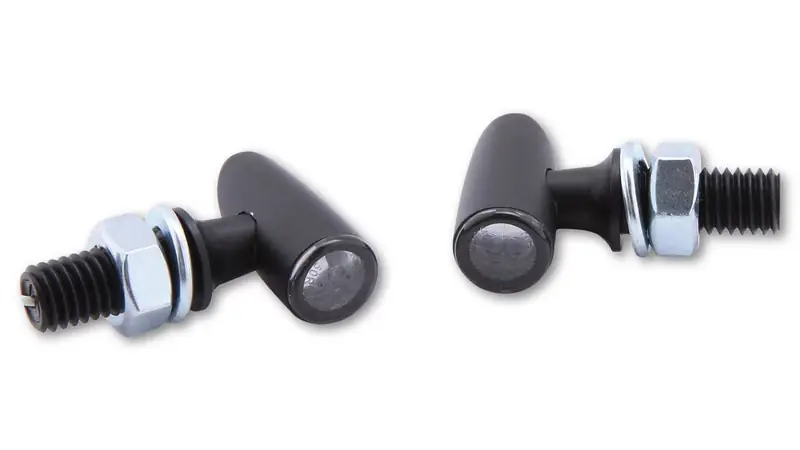 Neue Ware HIGHSIDER pro Proton One LED Blinker/Positionslicht Schwarz/Getönt 2in1, E-Geprüft (Paar)