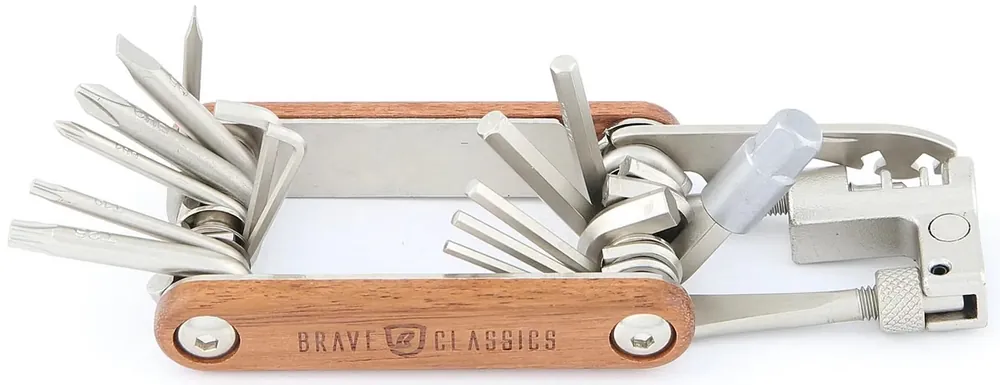 Meistverkauft Brave Classic Multifunktionswerkzeug 20 Funktionen braun,silber