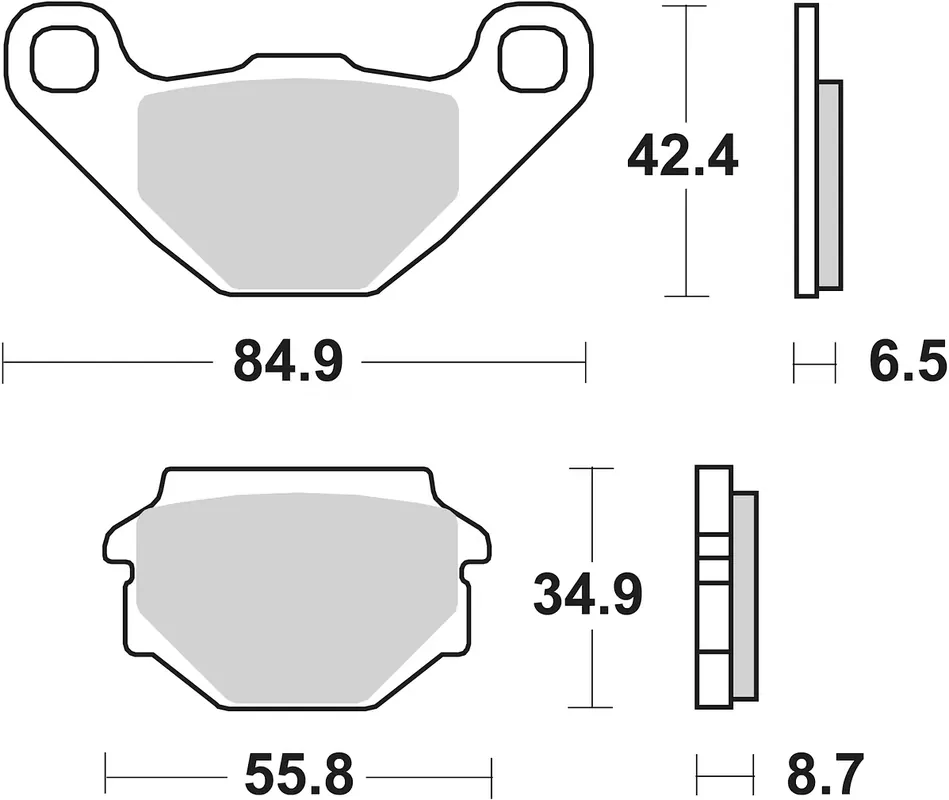 Sonderangebot SBS Bremsbelag 651HF Street Ceramic
