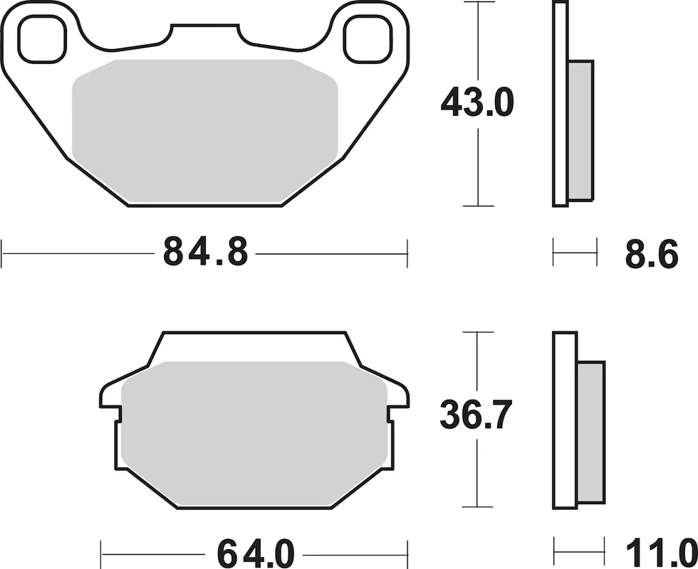Direktkauf SBS Bremsbelag 749HF Street Ceramic