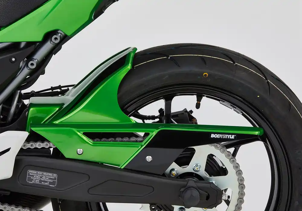 BODYSTYLE Sportsline Hinterradabdeckung ABS Kunststoff unlackiert für KAWASAKI Ninja 650, Z650 Zertifiziert