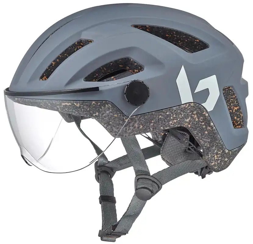 Bollé Helm Eco React Visor matte cool grey Gr. M Schneller Versand