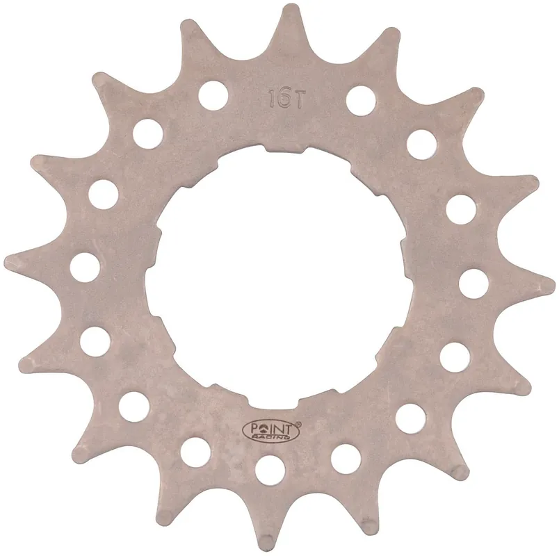 Point Steck-Zahnkranz 16 Zähne silber 1/2" x 3/32", Cr-Mo Stahl, wärmebehandelt, für Expressversand