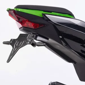 PROTECH V-SHAPE Kennzeichenhalter Alu & Stahl Schwarz für KAWASAKI ZX-10R, ZX-10R SE, ZX-10RR Kracherpreis
