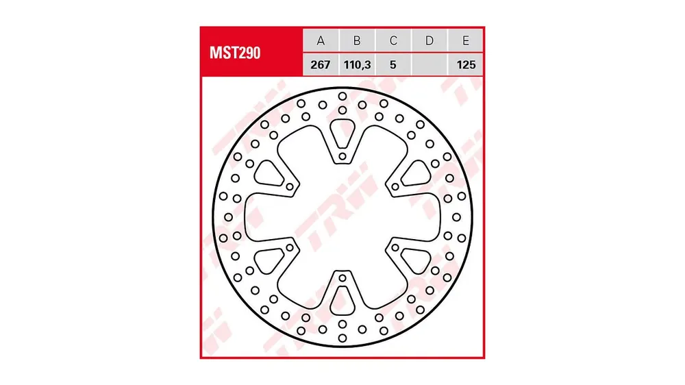 Sichere Zahlung TRW Bremsscheibe MST290 mit Zulassung