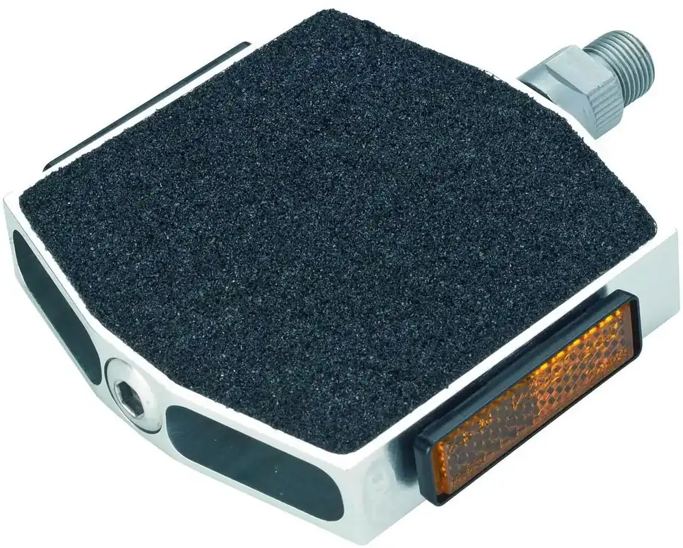 Geprüft Brave Urban/City Pedal schwarz/silber