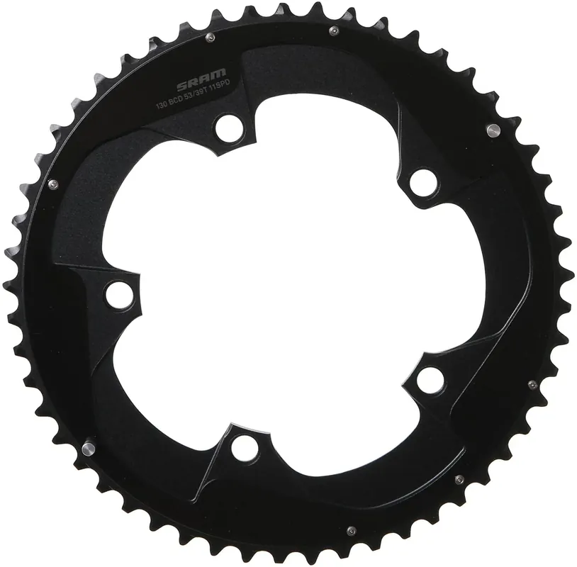SRAM Kettenblatt Road Double 53 Zähne schwarz Kracherpreis