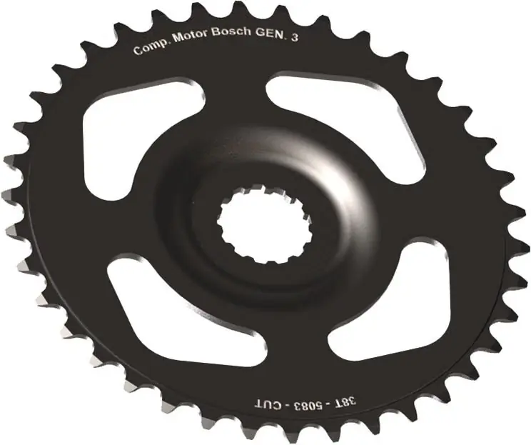 Expressversand Stronglight Kettenblatt Direct Mount 38 Zähne schwarz