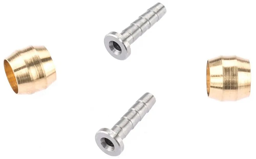 CONTEC Leitungsanschluss Disc Stop Shimano gold Set für 1 Rad, bestehend aus 2x Leitungs Zertifiziert