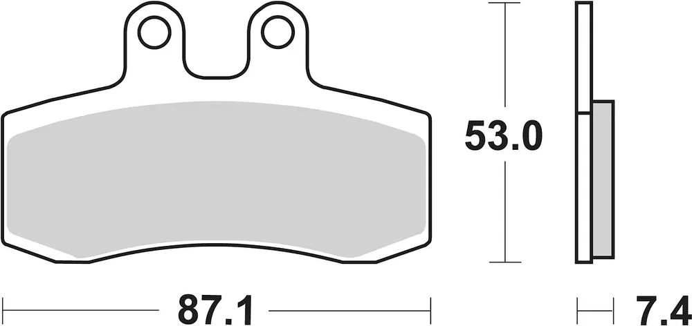 SBS Bremsbelag 681HF Street Ceramic Neue Ware