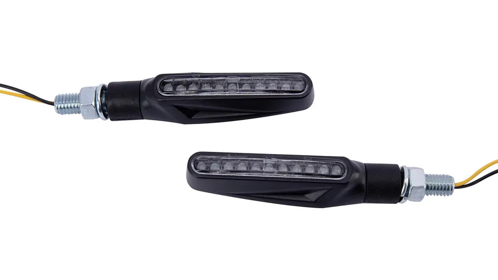 Preis Gesenkt Spec-X LED-Blinker Longline Schwarz 15 mm Lang Paar
