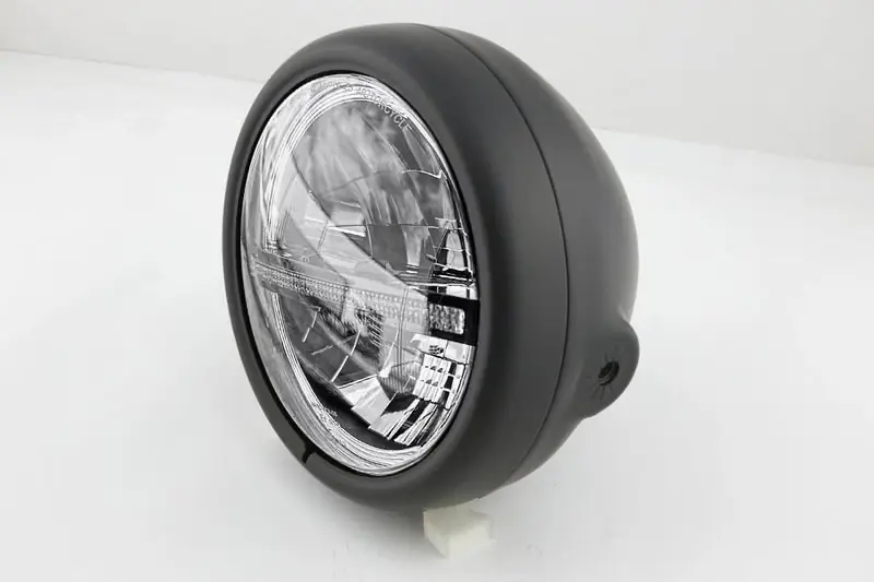 HIGHSIDER pro 5 3/4 Zoll Scheinwerfer Pecos Typ 12 LED Schwarz Seitliche Befestigung, Mit TFL Direkt Vom Hersteller