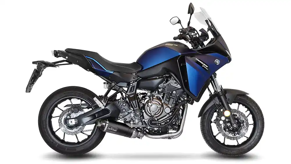 LeoVince Komplettanlage Edelstahl SBK LV ONE EVO Schwarz 2/1 für YAMAHA TRACER 7/GT mit Katalysator Nur Für Kurze Zeit
