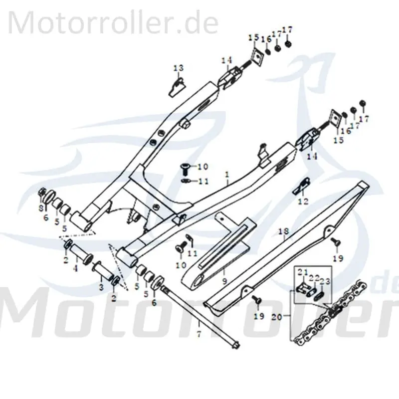 Zertifiziert Qingqi STREET 125 DD Dichtring 125ccm 4Takt FIG.C23-2-neu Dichtscheibe Dicht-Ring Distanz-Scheibe Dicht-Scheibe 125ccm-4Takt Scooter