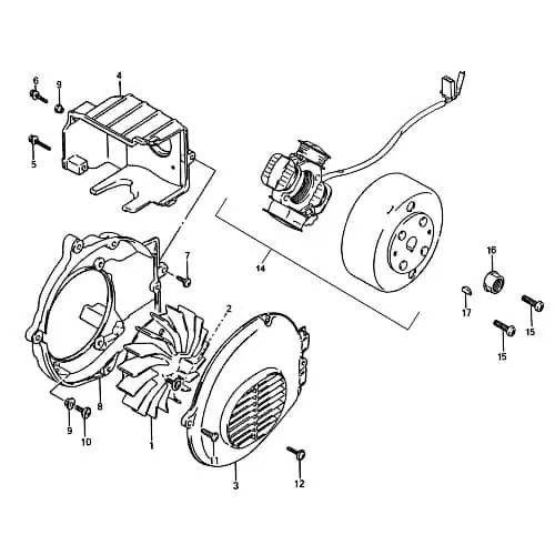 Rex RS250 Schraube Bundschraube 50ccm 2Takt FIG E7-10 Maschinenschraube Flanschschraube Flansch-Schraube Maschinen-Schraube Scooter Preisknaller