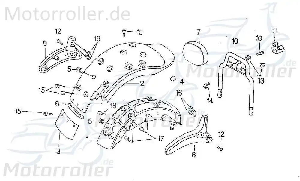 Sonderangebot SMC Chopper 125 Schraube M8x38mm Roller 125ccm 4Takt 98656 Bundschraube Maschinenschraube Flanschschraube Flansch-Schraube Scooter