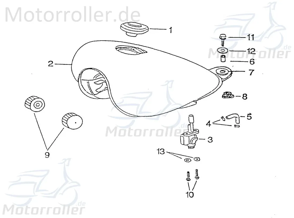 SMC Chopper 125 Gummischeibe Roller 125ccm 4Takt 98700 Unterlegscheibe Gummiunterlegscheibe Dämpferscheibe Pufferscheibe 125ccm-4Takt Neu Im Sortiment