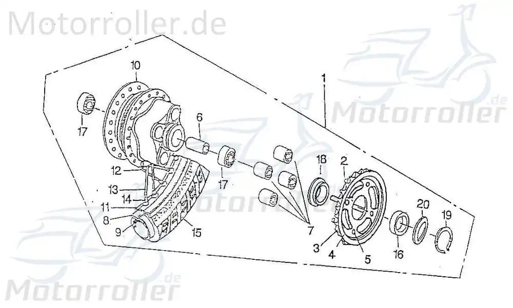 Neu SMC Chopper 125 Reifenschlauch 15Zoll 125ccm 4Takt 97506 4.00-4.50-15 Radschlauch Hinterradschlauch Vorderradschlauch Scooter Service