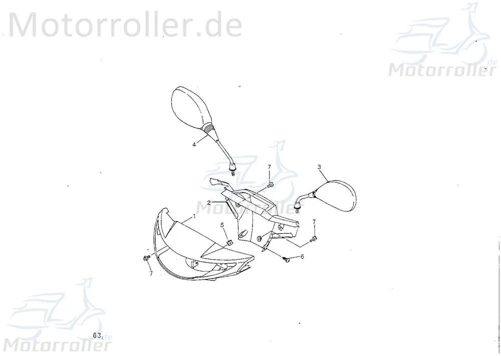 Neue Ware SMC Sechskantschraube Rex Befestigung Halter 50ccm 2Takt Halterung Flachkopfschraube Sechskant-Schraube Bundschraube Maschinenschraube