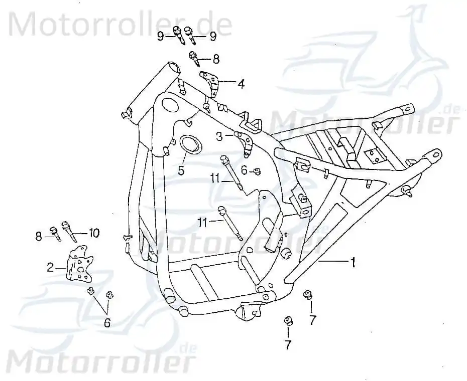 Abverkauf SMC Mutter M10 Rex Chopper 125 Sechskantmutter 125ccm 4Takt Flanschmutter Bundmutter Sechskant-Mutter Flansch-Mutter Maschinenmutter