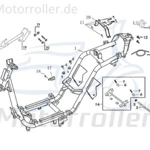 Jetzt Bestellen Kreidler Galatica 3.0 RS 50 Verkleidungshalter 741590 Befestigung Halter Halterung Verkleidung Abdeckung vorne Lenker