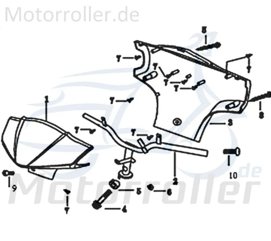 Kreidler e-Florett 3.0 Tachometerverkleidung 733502 Tachoverkleidung Tachoabdeckung Lenkerverkleidung Elektroroller E-Roller Schneller Versand