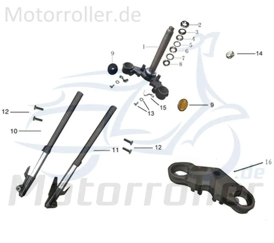 Hutmutter Sechskant-Mutter Hut-Mutter Abschlussmutter 780179 Abschluss-Mutter Scooter Moped Ersatzteil Service Inpektion Direktimport Top-Angebot